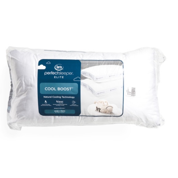 SERTA PERFECT SLEEPER ELITE
2pk 400tc Tencel Cooling Crystal Boost Pillows - Picture 1 of 1